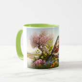 Flying Birds Mug - Conception inspirée de la natur (Devant gauche)