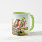 Flying Birds Mug - Conception inspirée de la natur (Devant droit)