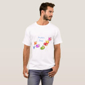 Flying Birds T-shirt - Aangepaste tekst (Voorkant volledig)