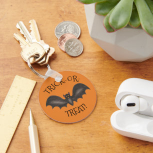 Flying Black Bat Halloween Trick or treat Gift Sleutelhanger
