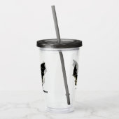 Flying Black Bat Personalized Acryl Drinkbeker (Links)