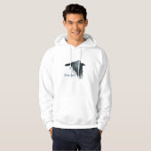 Flying Black Crow Gear Wildlife Art Sweat - shirt  (Devant entier)