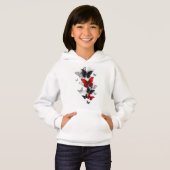 Flying Black en Red Morpho Vlinders (Voorkant volledig)