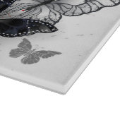 Flying Black en Red Morpho Vlinders Snijplank (Hoek)