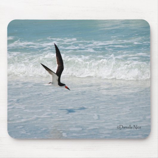 Flying Black Skimmer Mousepad Muismat (Voorkant)