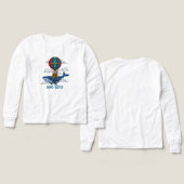 Flying Blue Whale with Hot Air Balloon (Voorkant /achterkant)