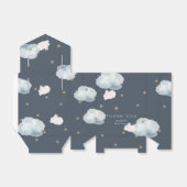 Flying Bunny Star & Cloud Baby shower geschenkdoos Bedankdoosjes (Uitgevouwen)
