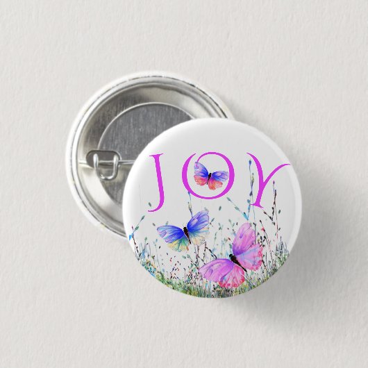 Flying Butterflies Button Spring Joy (Voorkant /achterkant)