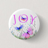 Flying Butterflies Button Spring Joy (Voorkant)