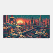  Flying Car Skyway - Retro Future Cityscape (Recto)