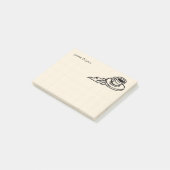Flying Coffee Latte Drink of Tea Time Post-it® Notes (Schuin)