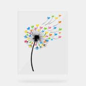 Flying colorful birds dandelion flow (Recto)