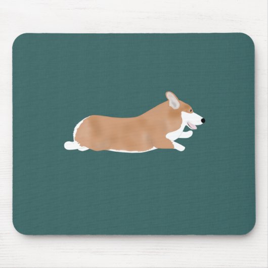 Flying Corgi Mousepad Muismat (Voorkant)