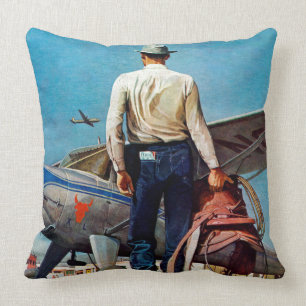 Flying Cowboy van Mead Schaeffer Kussen