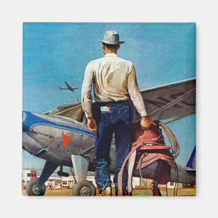 Flying Cowboy van Mead Schaeffer Magneet