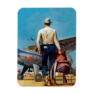 Flying Cowboy van Mead Schaeffer Magneet