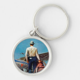 Flying Cowboy van Mead Schaeffer Sleutelhanger