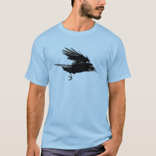 Flying Crow Art Raven-lovers Wildlife T-shirt
