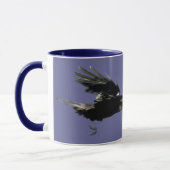 Flying Crow Raven-liefhebbers Drinkware Mok (Links)