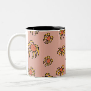 Flying Daisies Spring et Summer floral mug