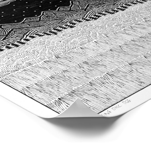 Flying Disk Dog Poster (Hoek)