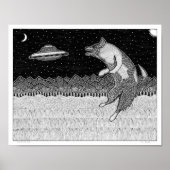 Flying Disk Dog Poster (Voorkant)