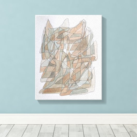 Flying Dolphin Canvas Afdruk (Insitu (Houten vloer))