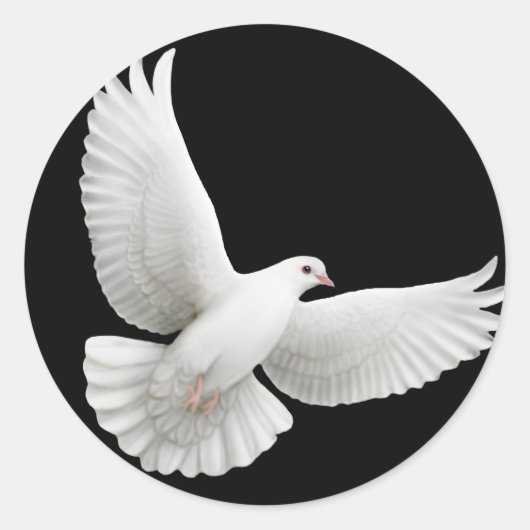 Flying Dove Sticker (Voorkant)