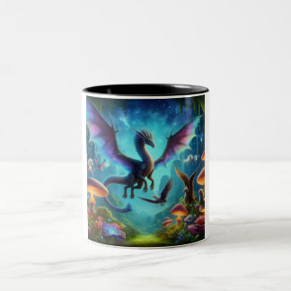 Flying Dragon Multicolor Tweekleurige Koffiemok