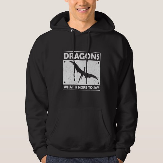 Flying Dragon Saying Hoodie (Voorkant)