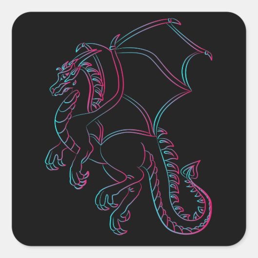 Flying Dragon stickers (Voorkant)