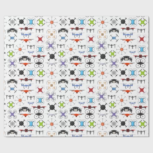 Flying Drones Cadeaupapier (Vlak)