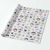 Flying Drones Cadeaupapier (Uitgerold)