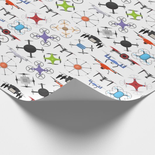 Flying Drones Cadeaupapier (Hoek)