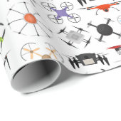 Flying Drones Cadeaupapier (Rol Hoek)