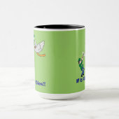Flying Duck en Hunter Cartoon Mok (Midden)