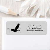 Flying Duck Head Adreslabel Etiket (Insitu)