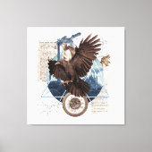 Flying Eagle met verschillende andere elementen co Canvas Afdruk (Voorkant)