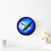 Flying Eagle & Moon Ronde Klok (Huis)