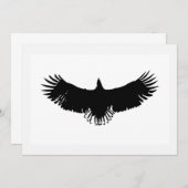 Flying Eagle Silhouette Uitnodiging (Voorkant / Achterkant)