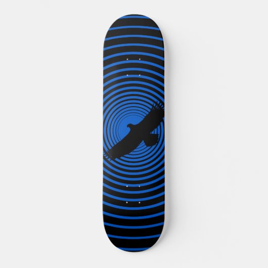 Flying Eagle Skateboard Blue - Couleurs personnali (Recto)