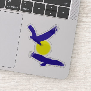 Flying Eagles Silhouette Sticker