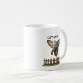 Flying Elephant Mug – Get Over It (Devant droit)