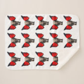 Flying Elephants Sherpa Blanket Deken (Voorkant (horizontaal))