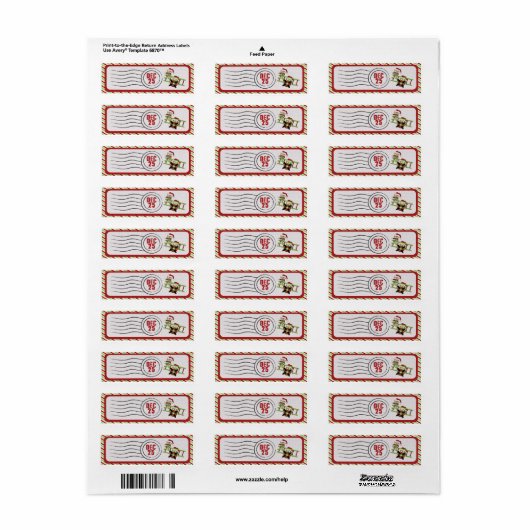 Flying Elves verzendlabels Etiket (Full Sheet)