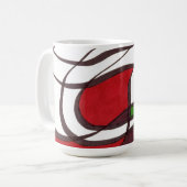 "Flying Fish" Conception abstraite Mug (Devant gauche)