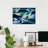 Flying Fish Ono Bakufu Circa 1938 Poster (Thuiskantoor)