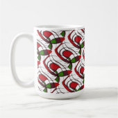 "Flying Fish" Tiled Abstract Design Mug (Gauche)