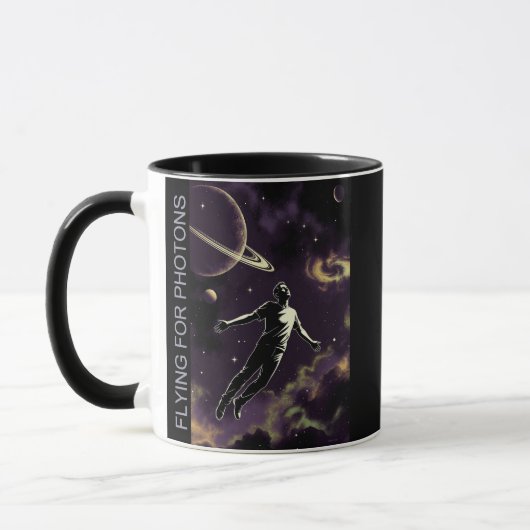 Flying For Photons w title combo mug two sided (Gauche)