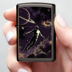 Flying For Photons zwarte ijs Zippo aansteker